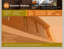 Tablet Screenshot of duramenmaderas.com.ar